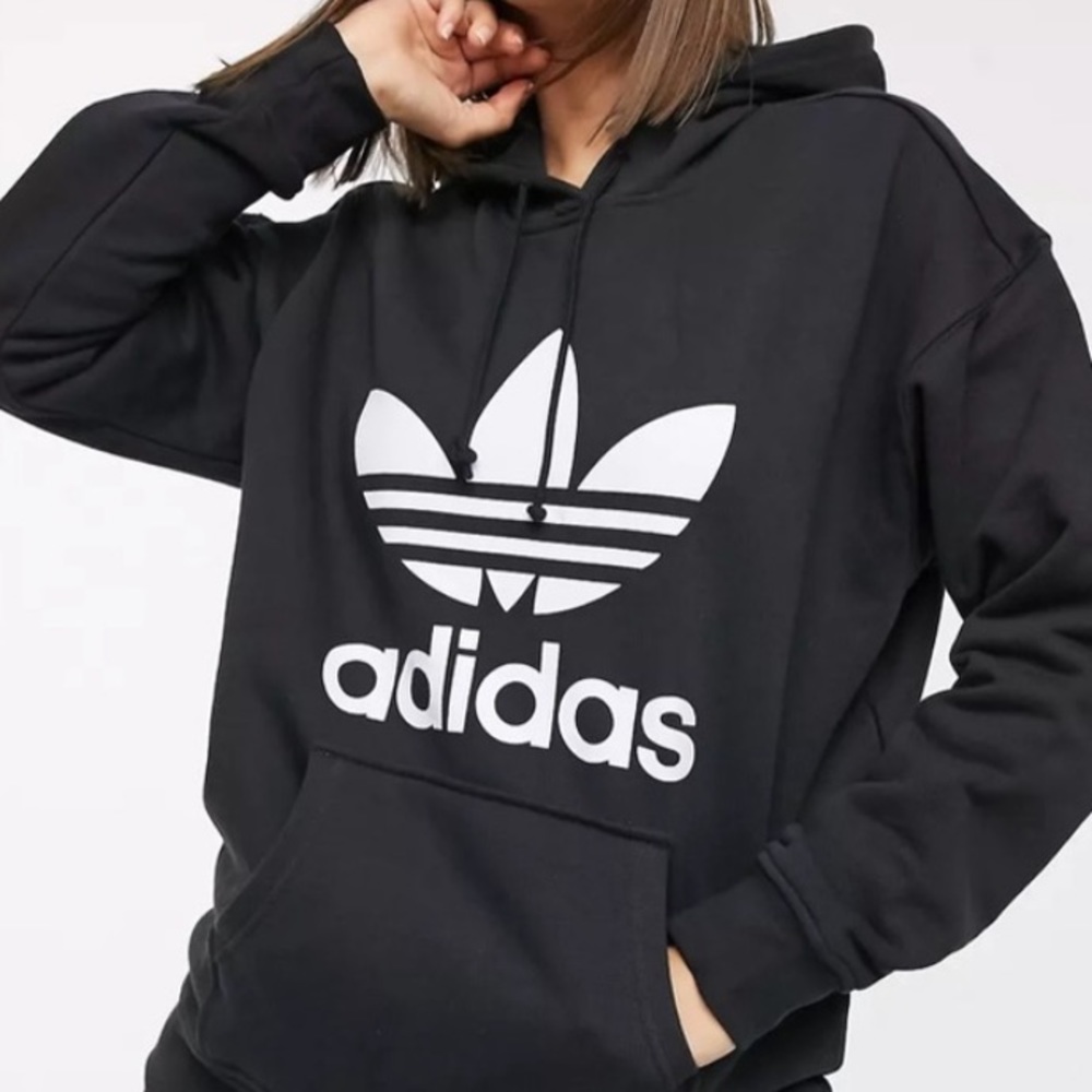 NWT ADIDAS Originals Trefoil Hoodie Sweatshirt Size Small - Picture 5 of 14